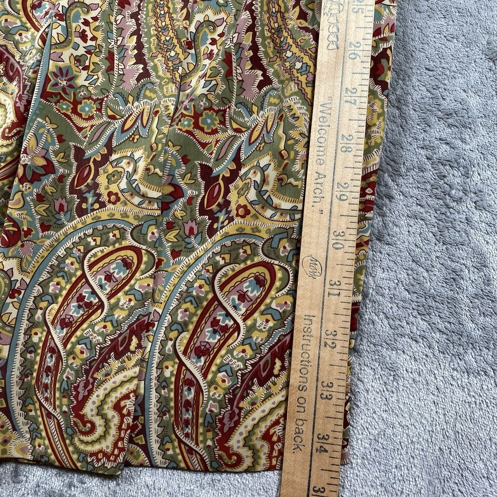 Vtg Liz Claiborne Collection Skirt Womens Size 14 Paisley Faux Wrap Maxi Lined‎ - Picture 13 of 13
